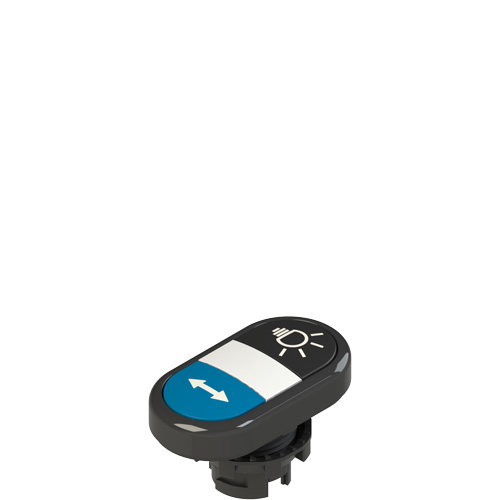 Pizzato E2 1PDRL1AADL Double lower flush pushbutton, with marking Turkey