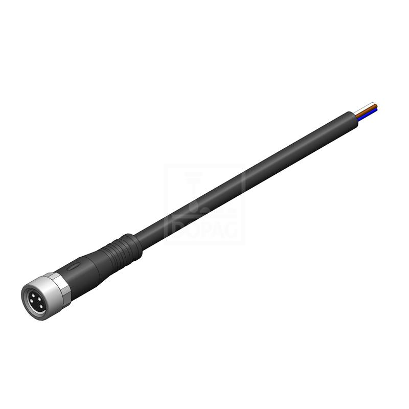Dopag 22034560 Cable socket M8 4-pole straight 10m Turkey