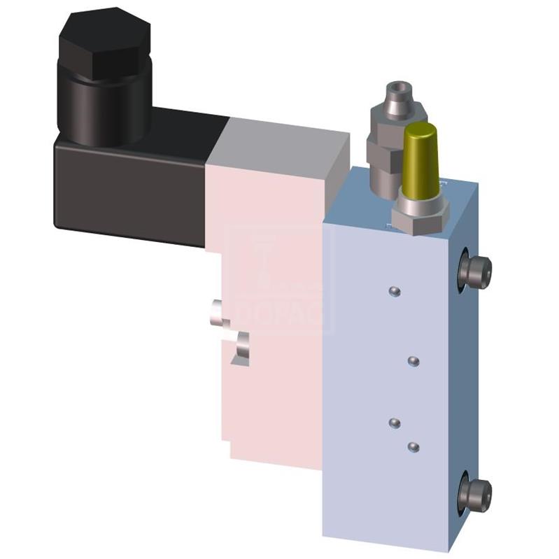 Dopag 401.02.81 Solenoid valve plate with industrial plug type CI Turkey