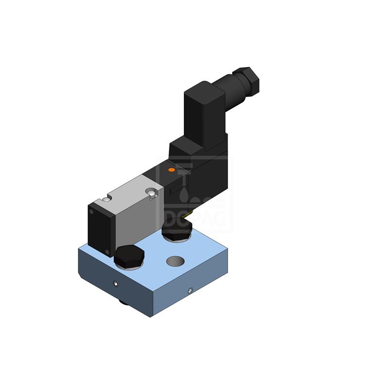 Dopag 1010841 Solenoid valve plate with industrial plug type CI Turkey