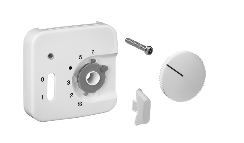 Alre JZ-035.200/BJ Cover set for room thermostat RTBSU-401062 / floor temperature controller RTERU, BUSCH-JAEGER Reflex SI/SI linear, pure white (similar RAL9010) gloss Turkey
