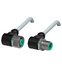 Pepperl+Fuchs V1-W-0,1M-PUR-V1-W Cordset M12 socket angled to M12 plug angled A-coded, 4-pin, PUR cable grey Turkey