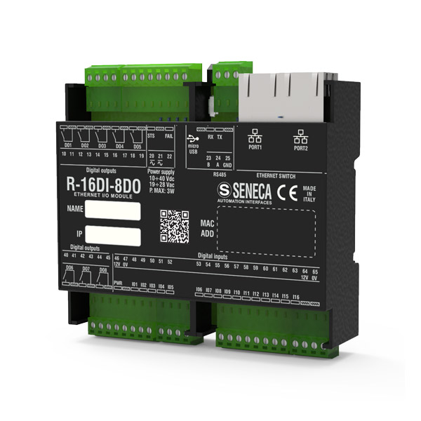 Seneca R-16DI-8DO Profinet Profinet IO module with 16 digital inputs / 8 digital relay outputs Turkey