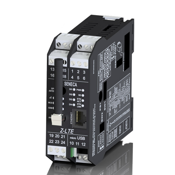 Seneca Z-LTE (HW. rev. Ax/Bx/Cx) 4G LTE Datalogger with GPS, built-in and expandable I/Os, logic functions, remote control, and alarm management Turkey