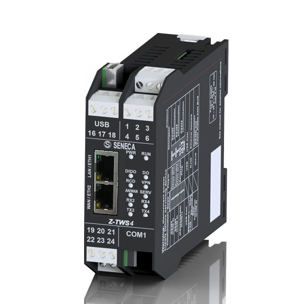 Seneca Z-TWS4-IO-E IEC 61131 Controller, Straton IDE, built-in I/O channels, with Energy protocols Turkey