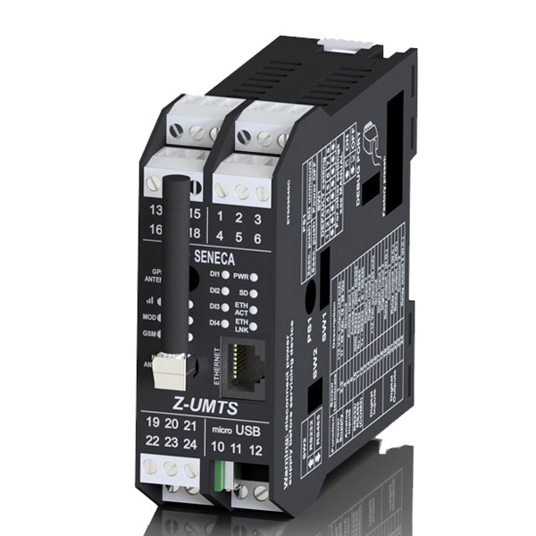 Seneca Z-UMTS 3G+ Datalogger with GPS, built-in and expandable I/Os, logic functions, remote control and alarm management Turkey
