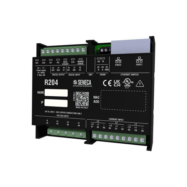 Seneca R204 Ethernet/IP Ethernet/IP energy power meter with universal input, UL listed Turkey