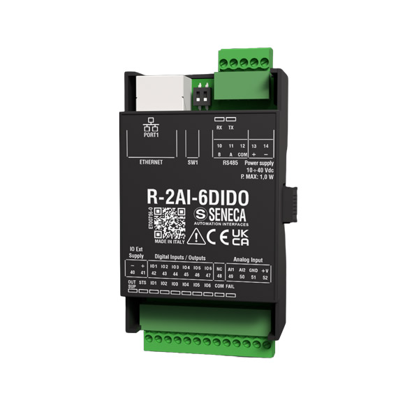 Seneca R-2AI-6DIDO Ethernet module, 2 analog inputs with 16-bit ADC, and 6 digital inputs/outputs Turkey