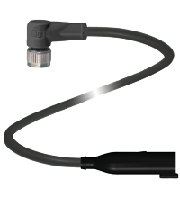 Pepperl+Fuchs V11-W-BK0,3M-PUR-O1-DT4P-G-Y31 Connecting cable, M12 socket to Deutsch connector, 3-pin PUR cable, outdoor Turkey
