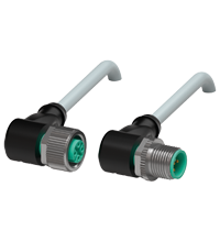 Pepperl+Fuchs V15-W-2M-PUR-ABG-V15-W Cordset M12 socket angled to M12 plug angled A-coded, 5-pin, PUR cable grey, shielded Turkey