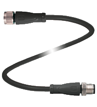 Pepperl+Fuchs V19-G-BK15M-PVC-U-V19-G Cordset M12 socket straight to M12 plug straight A-coded, 8-pin, PVC cable black, UL approved Turkey