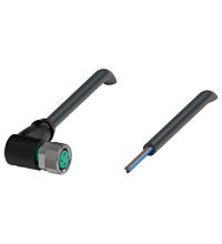 Pepperl+Fuchs V3-WM-BK2M-PVC-U Female cordset single-ended M8 angled A-coded, 3-pin, PVC cable black, UL approved Turkey
