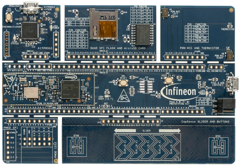 Infineon CY8CPROTO-062S2-43439 PSoC™ 62S2 Wi-Fi Bluetooth® Prototyping Kit () Turkey