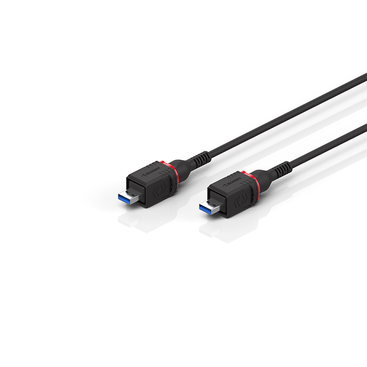 Beckhoff C9900-K989, -K990 USB cable, shielded, PVC, fixed installation, black Turkey