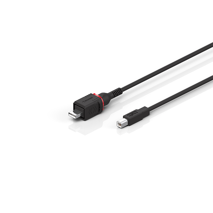 Beckhoff C9900-K942…K944 USB cable, shielded, PVC, fixed installation, black Turkey