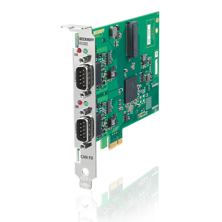 Beckhoff FC5322 CAN FD card, 2 channels, PCIe x1 Turkey
