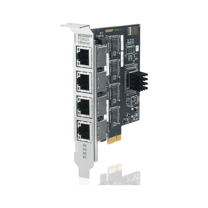 Beckhoff FC9024 Gigabit Ethernet card, 4 channels, PCIe x1 Turkey