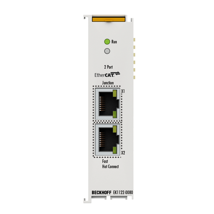 Beckhoff EK1122-0080 2-port EtherCAT junction, Fast Hot Connect Turkey
