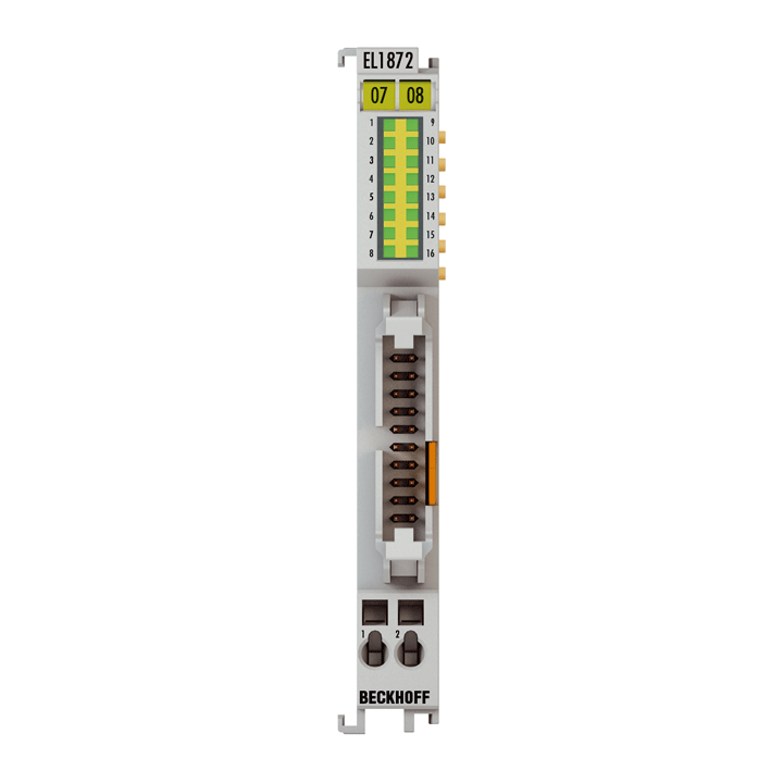 Beckhoff EL1872-0010 EtherCAT Terminal, 16-channel digital input, 24 V DC, 10 µs, ground switching, flat-ribbon cable Turkey