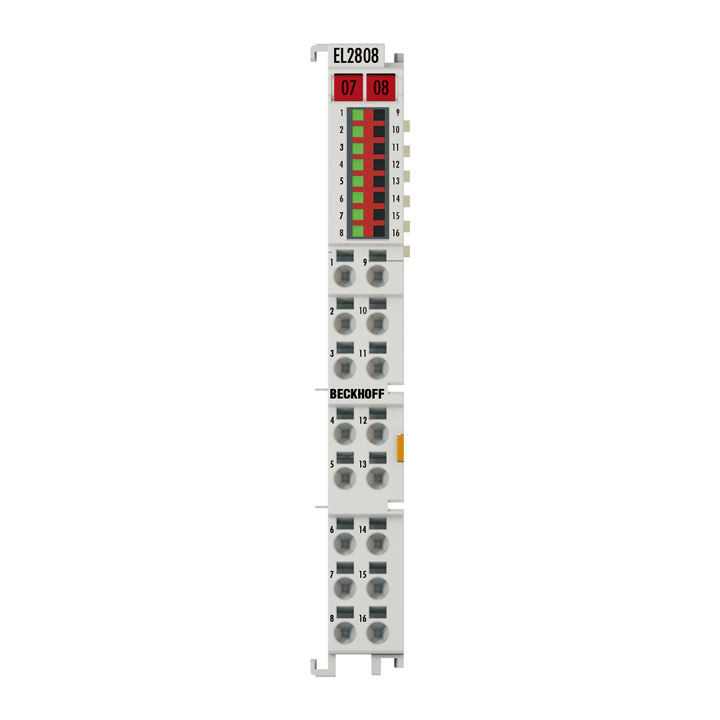 Beckhoff EL2808 EtherCAT Terminal, 8-channel digital output, 24 V DC, 05 A, 2-wire connection Turkey