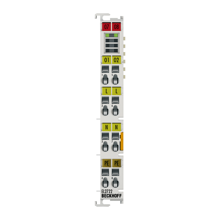 Beckhoff EL2722 EtherCAT Terminal, 2-channel triac output, 12…230 V AC, 1 A Turkey