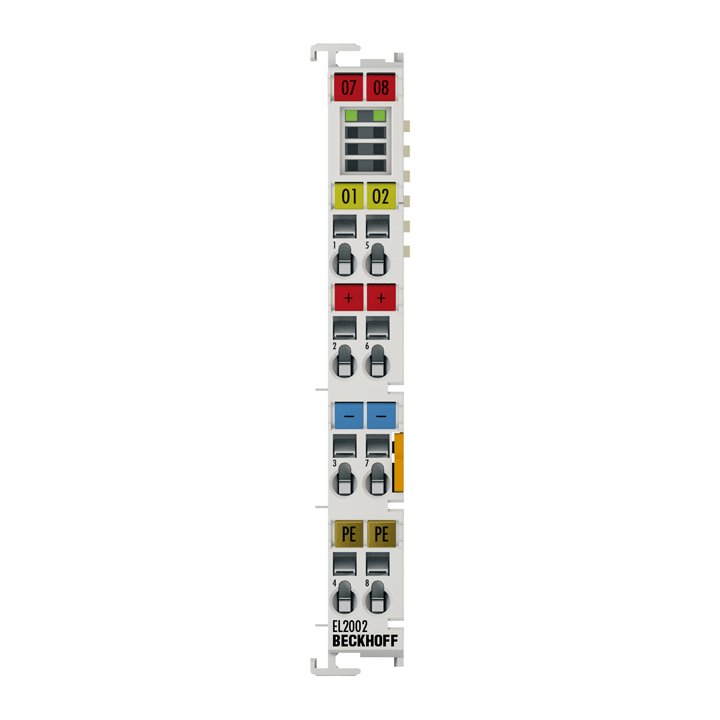 Beckhoff EL2002 EtherCAT Terminal, 2-channel digital output, 24 V DC, 05 A Turkey
