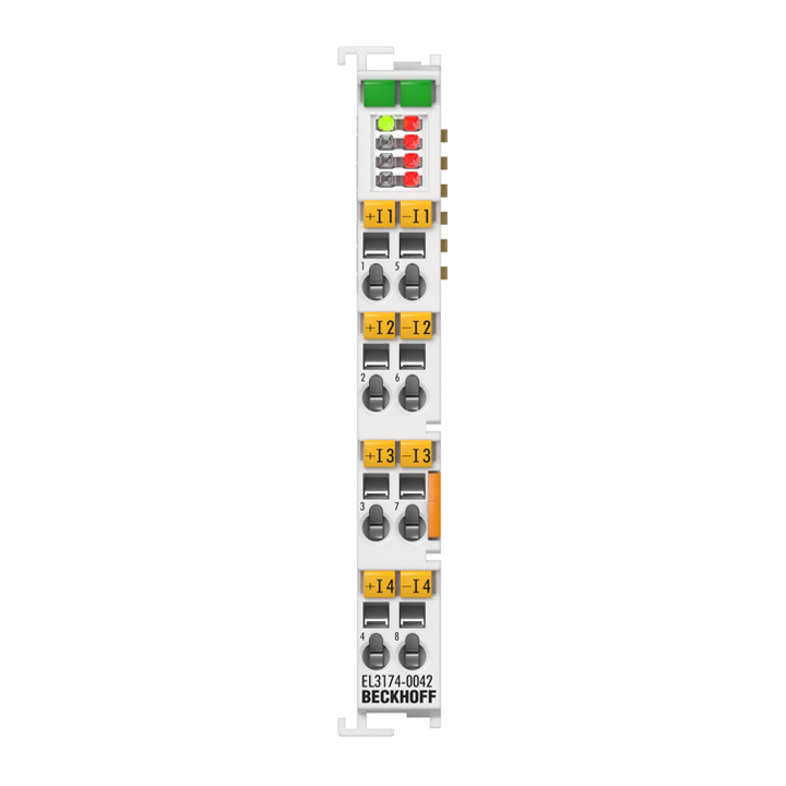 Beckhoff EL3174-0042 EtherCAT Terminal, 4-channel analog input, multi-function, ±60 V, ±30 V, 16 bit, differential Turkey