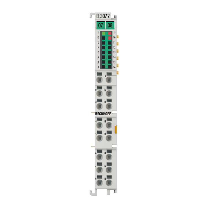 Beckhoff EL3072 EtherCAT Terminal, 2-channel analog input, multi-function, ±10 V, ±20 mA, 12 bit Turkey