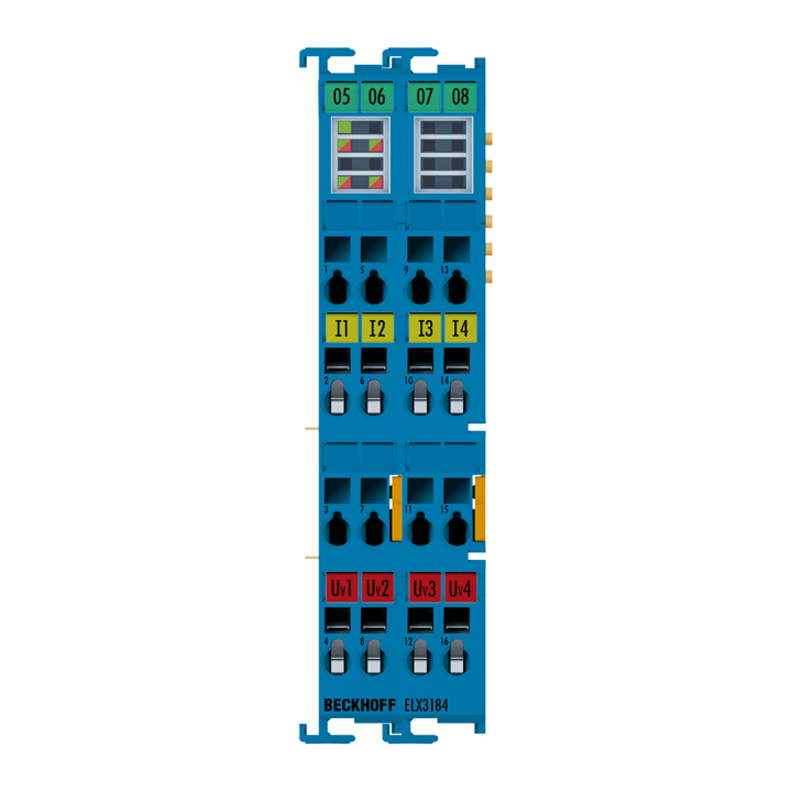 Beckhoff ELX3184 EtherCAT Terminal, 4-channel analog input, current, 4…20 mA, 16 bit, single-ended, HART, Ex i Turkey