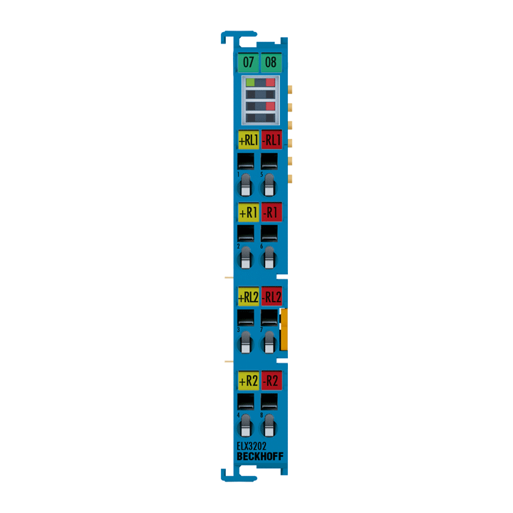 Beckhoff ELX3202 EtherCAT Terminal, 2-channel analog input, temperature, RTD (Pt100), 16 bit, Ex i Turkey