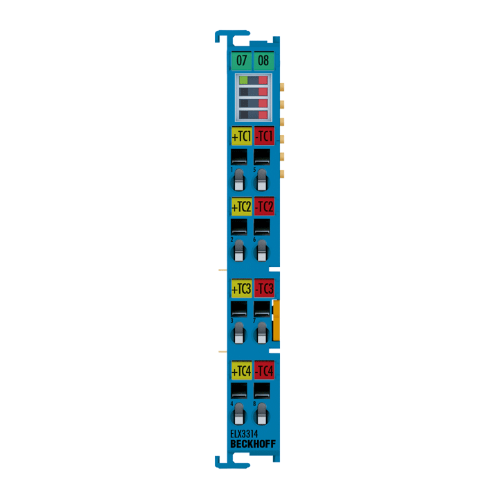 Beckhoff ELX3314 EtherCAT Terminal, 4-channel analog input, temperature, thermocouple, 16 bit, Ex i Turkey