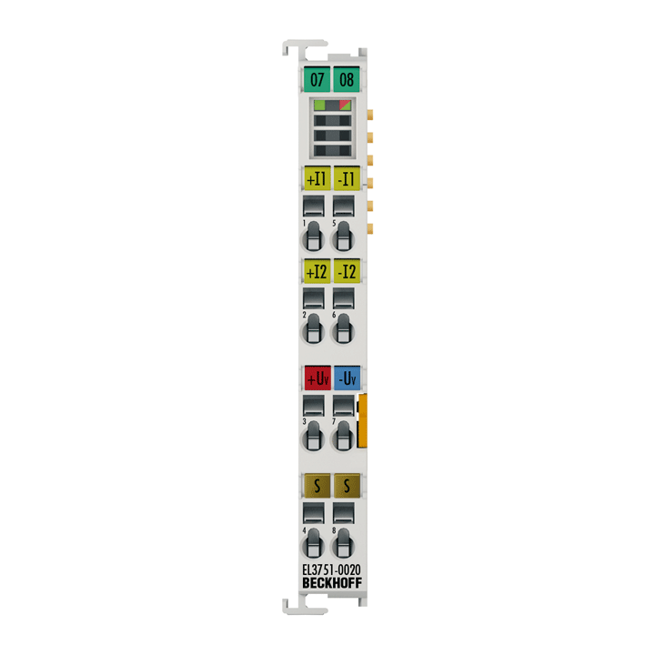 Beckhoff EL3751-0020 EtherCAT Terminal, 1-channel analog input, multi-function, 24 bit, 10 ksps, factory calibrated Turkey