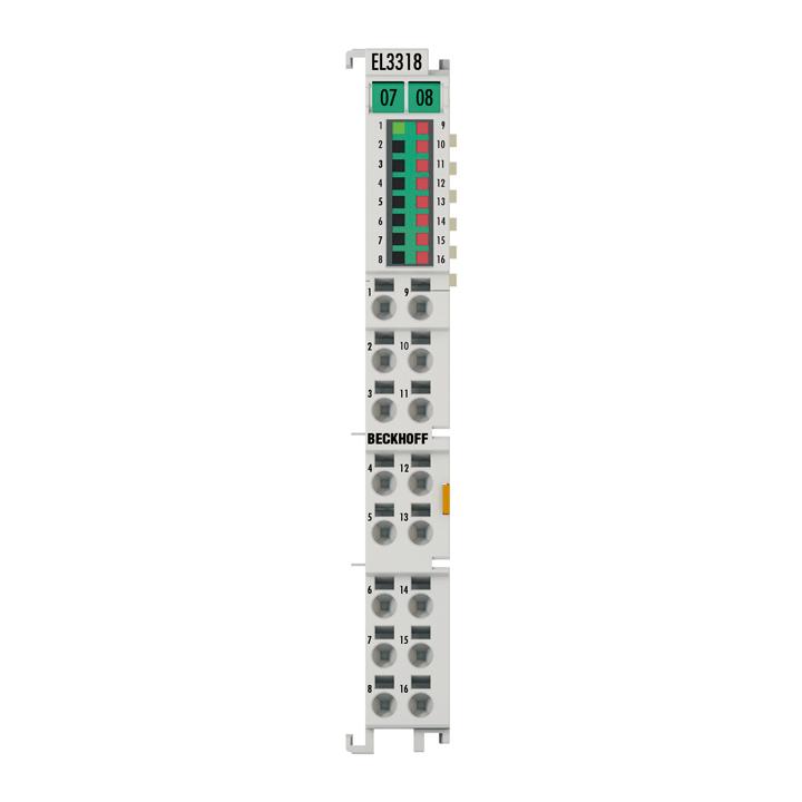 Beckhoff EL3318 EtherCAT Terminal, 8-channel analog input, temperature, thermocouple, 16 bit Turkey
