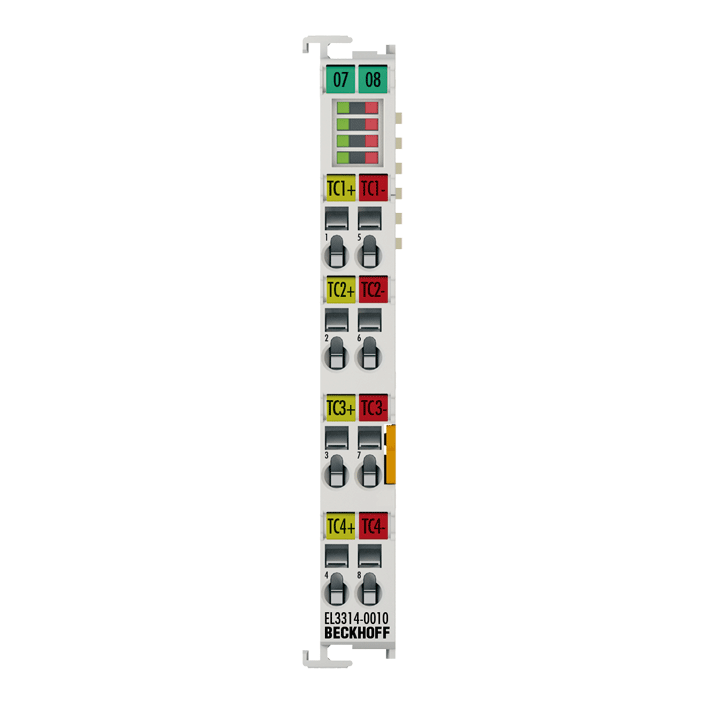 Beckhoff EL3314-0010 EtherCAT Terminal, 4-channel analog input, temperature, thermocouple, 24 bit, high-precision Turkey