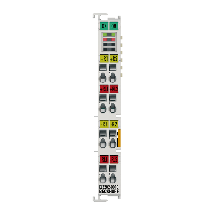 Beckhoff EL3202-0010 EtherCAT Terminal, 2-channel analog input, temperature, RTD (Pt100), 16 bit, high-precision Turkey