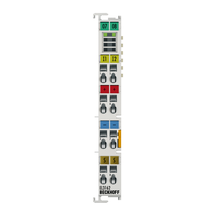 Beckhoff EL3162 EtherCAT Terminal, 2-channel analog input, voltage, 0…10 V, 16 bit, single-ended Turkey