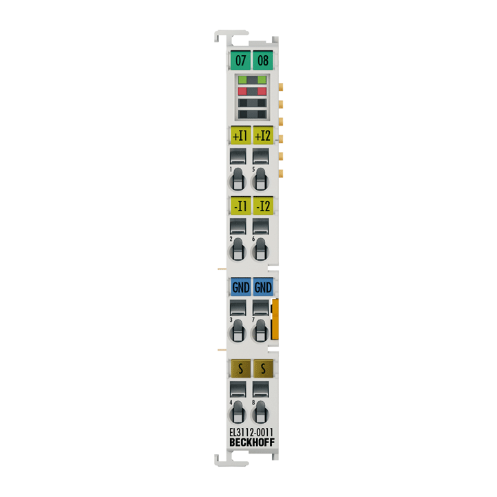 Beckhoff EL3112-0011 EtherCAT Terminal, 2-channel analog input, current, ±20 mA, 16 bit, differential Turkey