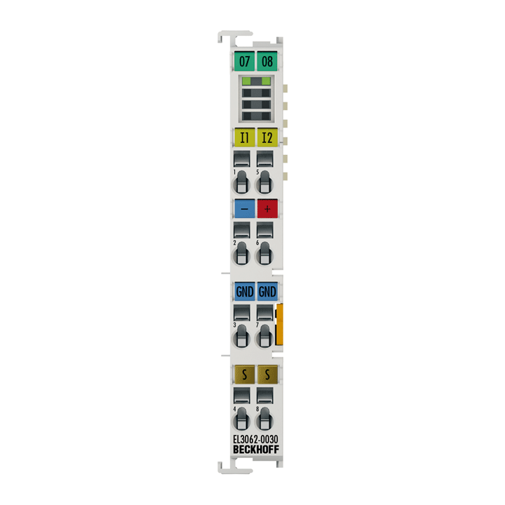 Beckhoff EL3062-0030 EtherCAT Terminal, 2-channel analog input, voltage, 0…30 V, 12 bit, single-ended Turkey