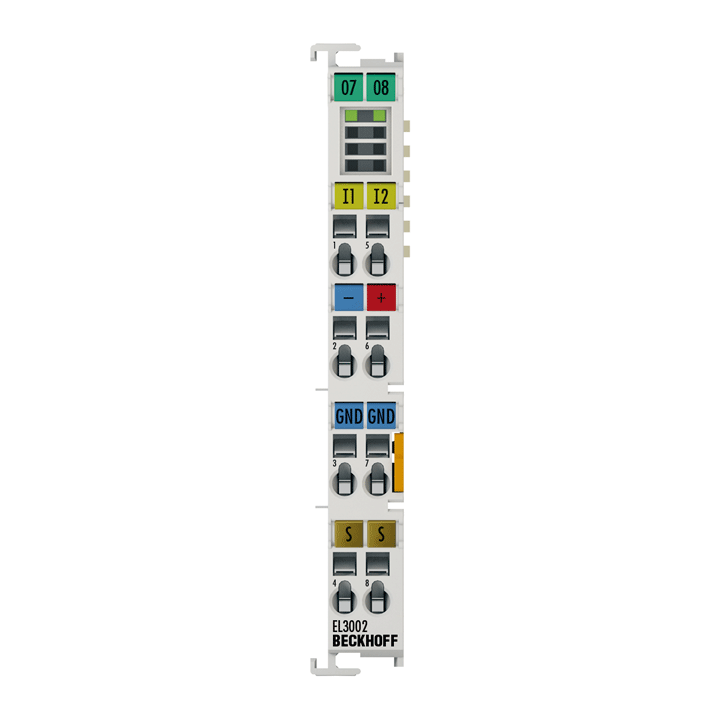 Beckhoff EL3002 EtherCAT Terminal, 2-channel analog input, voltage, ±10 V, 12 bit, single-ended Turkey
