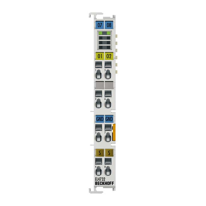 Beckhoff EL4732 EtherCAT Terminal, 2-channel analog output, voltage, ±10 V, 16 bit, oversampling Turkey
