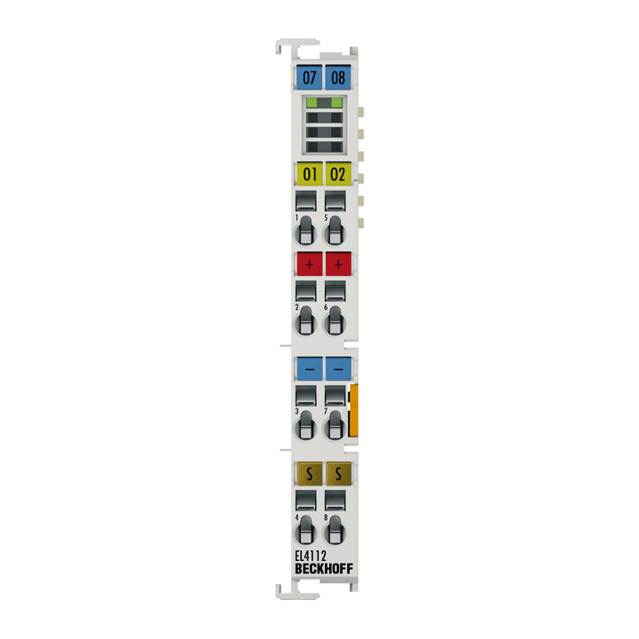 Beckhoff EL4112 EtherCAT Terminal, 2-channel analog output, current, 0…20 mA, 16 bit Turkey