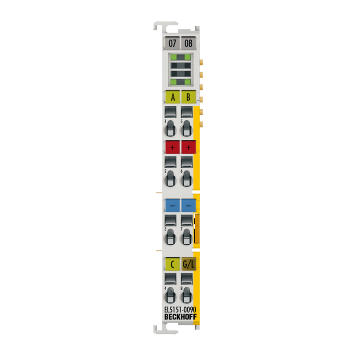 Beckhoff EL5151-0090 EtherCAT Terminal, 1-channel encoder interface, incremental, 24 V DC HTL, 100 kHz, TwinSAFE SC Turkey