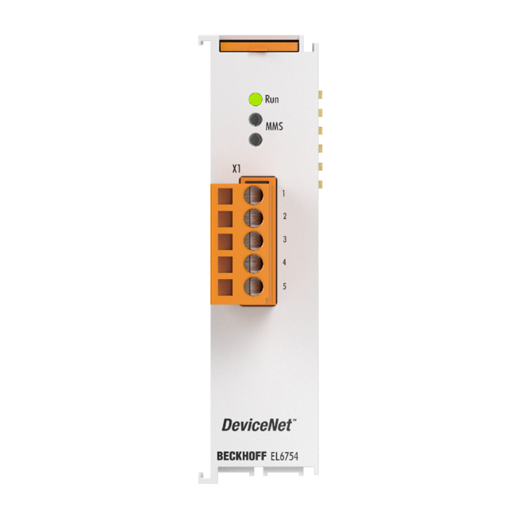 Beckhoff EL6754 EtherCAT Terminal, 1-channel communication interface, DeviceNet, masterNew Turkey