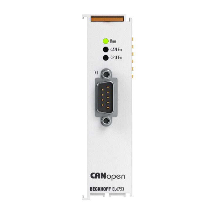 Beckhoff EL6753 EtherCAT Terminal, 1-channel communication interface, CANopen, master/slaveNew Turkey