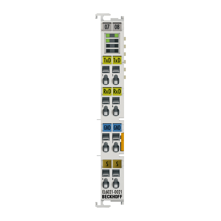 Beckhoff EL6021-0021 EtherCAT Terminal, 1-channel communication interface, serial, RS422/RS485, line device Turkey