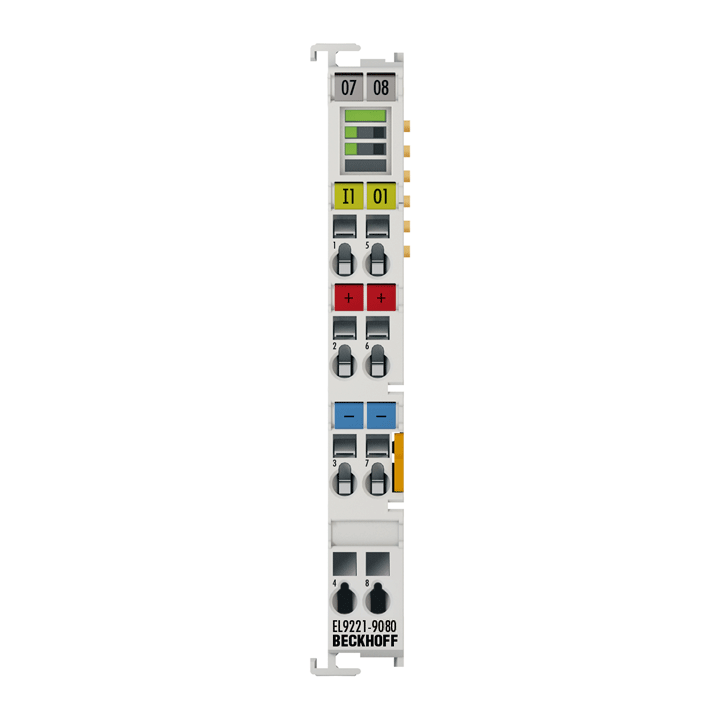 Beckhoff EL9221-9080 Overcurrent protection terminal, 24 V DC, 1-channel, 8 A Turkey