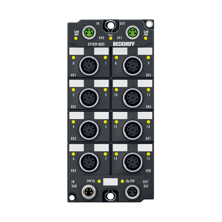 Beckhoff EP1839-0022 EtherCAT Box, 16-channel digital input, 24 V DC, M12, with diagnostics Turkey