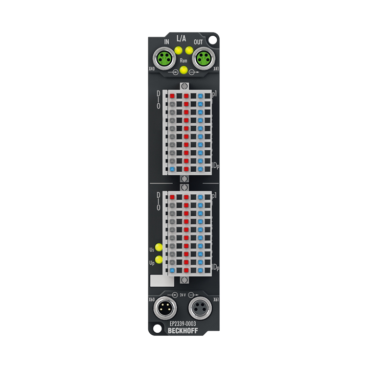 Beckhoff EP2339-0003 EtherCAT Box, 16-channel digital combi, 24 V DC, 3 ms, 05 A, IP20 connector Turkey