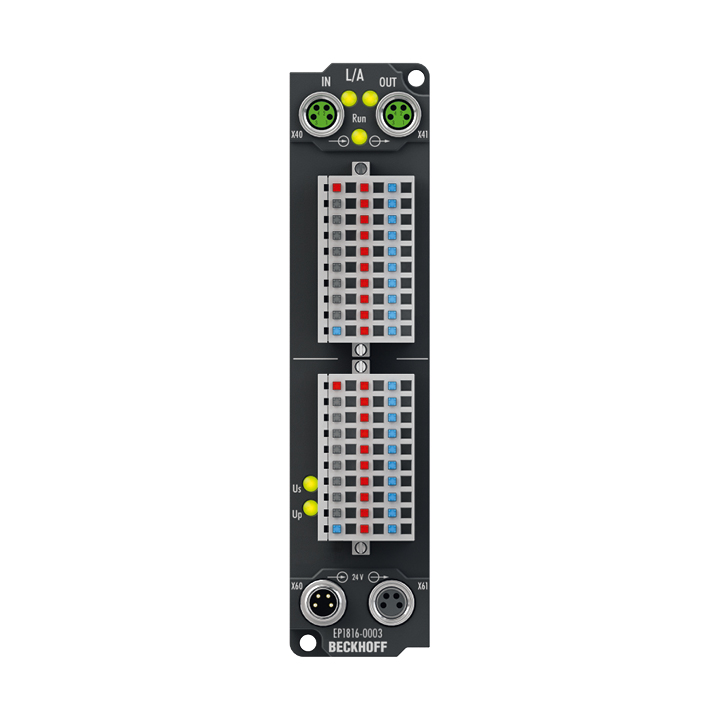 Beckhoff EP1816-0003 EtherCAT Box, 16-channel digital input, 24 V DC, 10 µs, IP20 connector Turkey