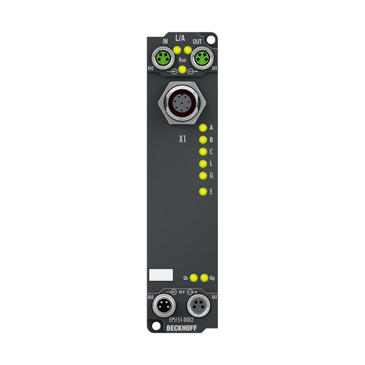 Beckhoff EP5151-0002 EtherCAT Box, 1-channel encoder interface, incremental, 24 V DC HTL, 100 kHz, M12 Turkey